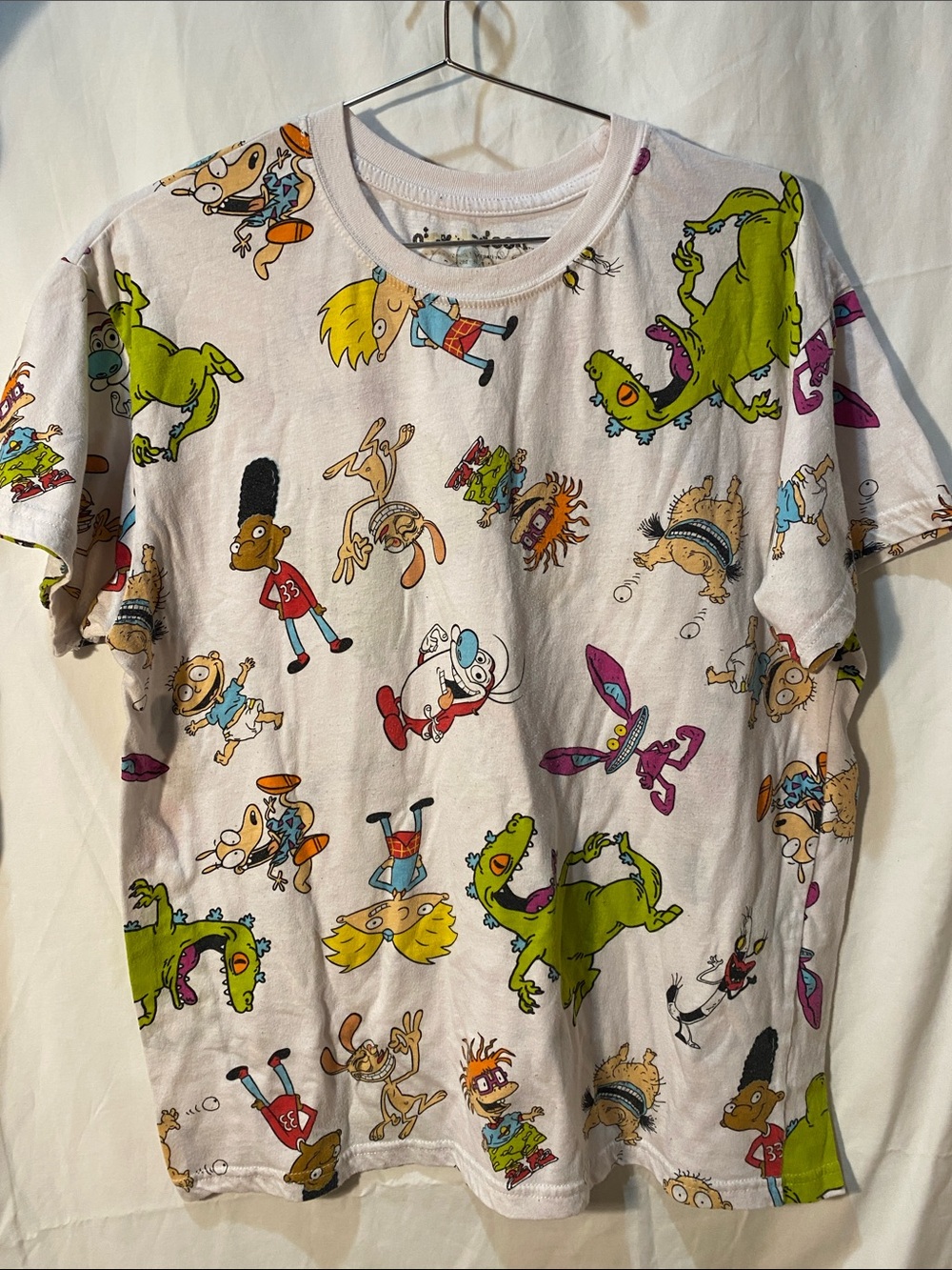 Nickelodeon Rugrats Graphic T‑Shirt - White with Multi‑Color Characters